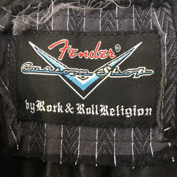 MEN'S FENDER GUITAR SHIRT BUTTON UP CASUAL Custom Shop By Rock And Roll Religion - Picture 5 of 9